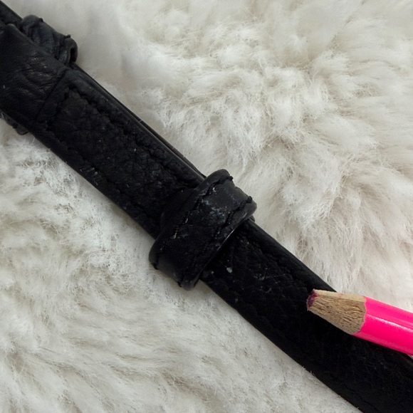 Tory Burch Black Pebbled Leather Crossbody with Tassel - Picture 14 of 17